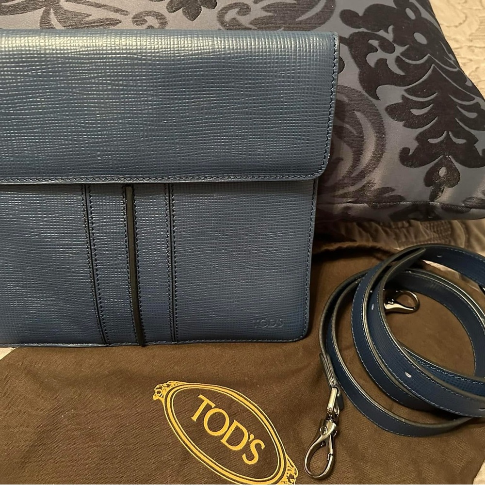 Tod's Blue Crossbody Bag authentic